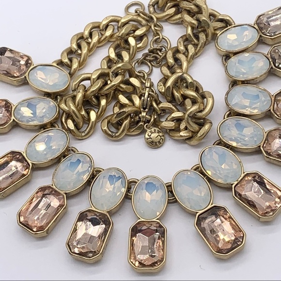 J. Crew Opalescent & Rose Crystal Brulee Necklace - Picture 3 of 5